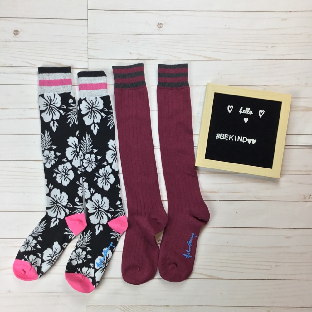 Lot of 2 Arthur George knee high socks